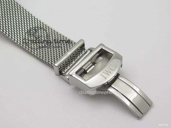 MIROTIME 0130 Portofino SCHAFFHAUSEN SS MKF 1:1 Best Edition White Dial On Mesh Bracelet A TravelReady 7341